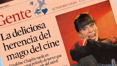 Entrevista a Geraldine Chaplin en la Vanguardia: «La deliciosa herencia del mago del cine»